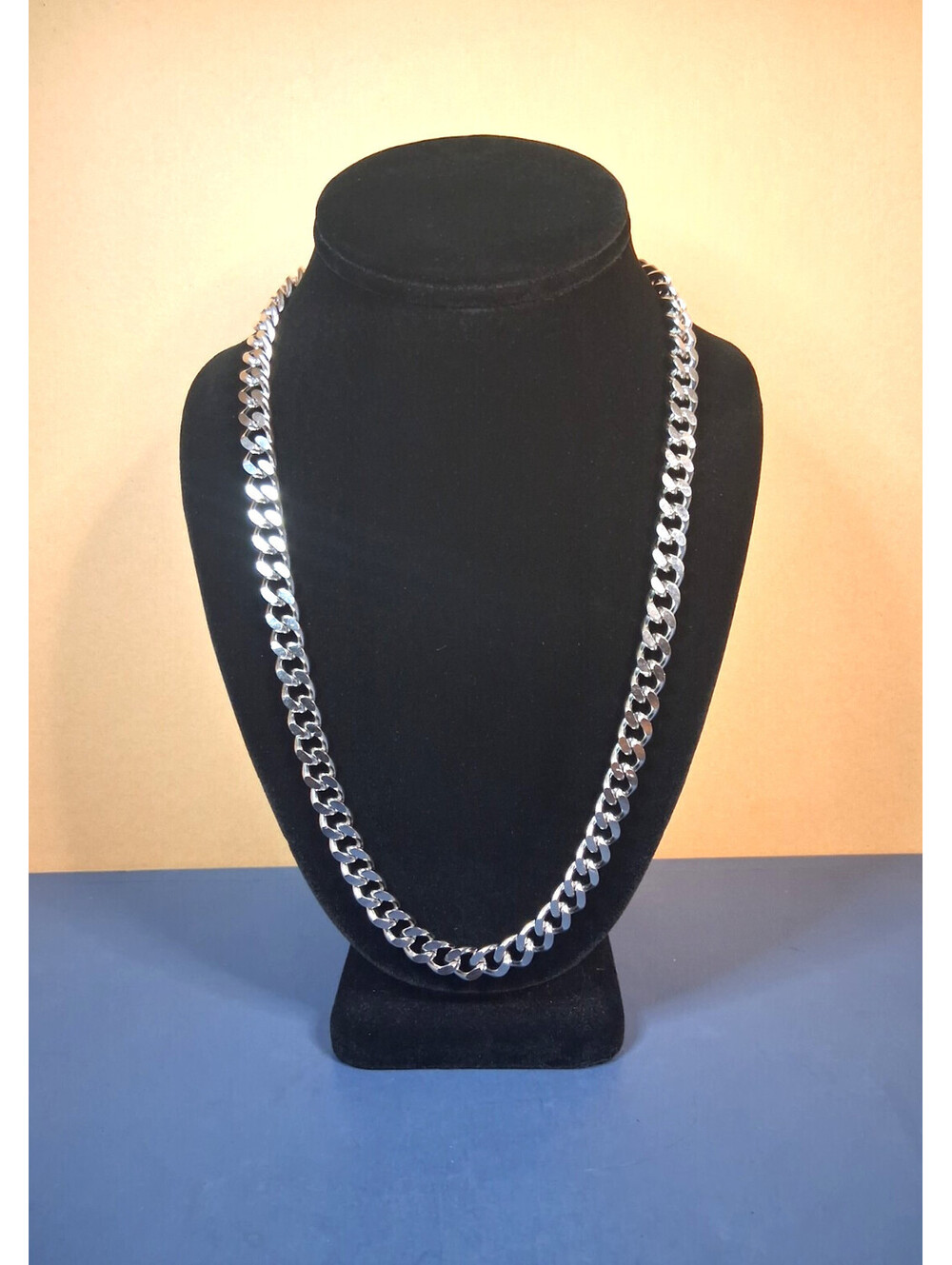 NWOT 22" 10mm Men's Stainless Steel Cuban Link Chain Necklace NEW